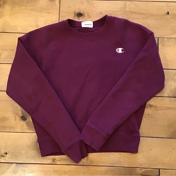Girls Champion maroon sweatshirt - Picture 1 of 3